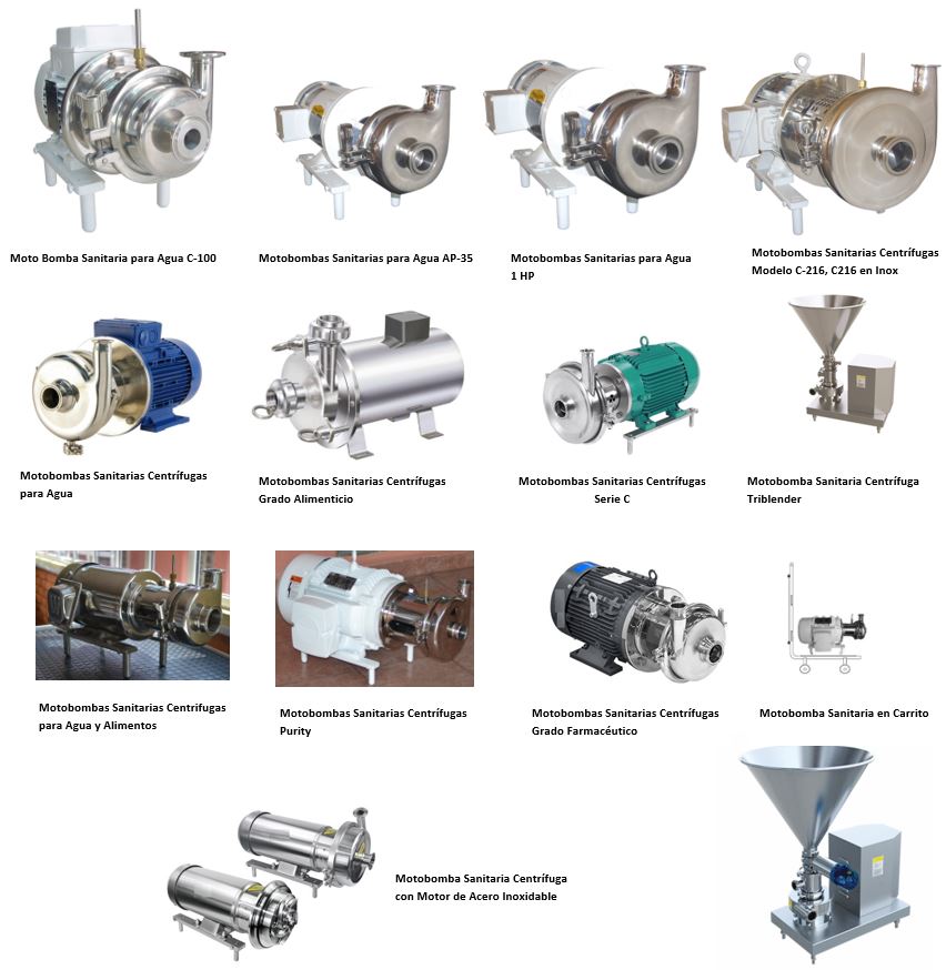 Tipos de Bombas Sanitarias Acero Inoxidable en México