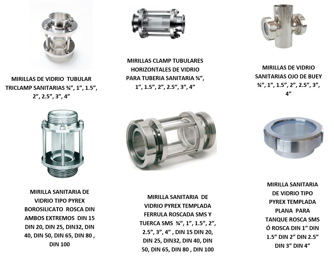 Ferrulas clamp 32676 DIN Sanitarias DN25 DN32 DN40 DN50 DN65 DN80 DN100 en México